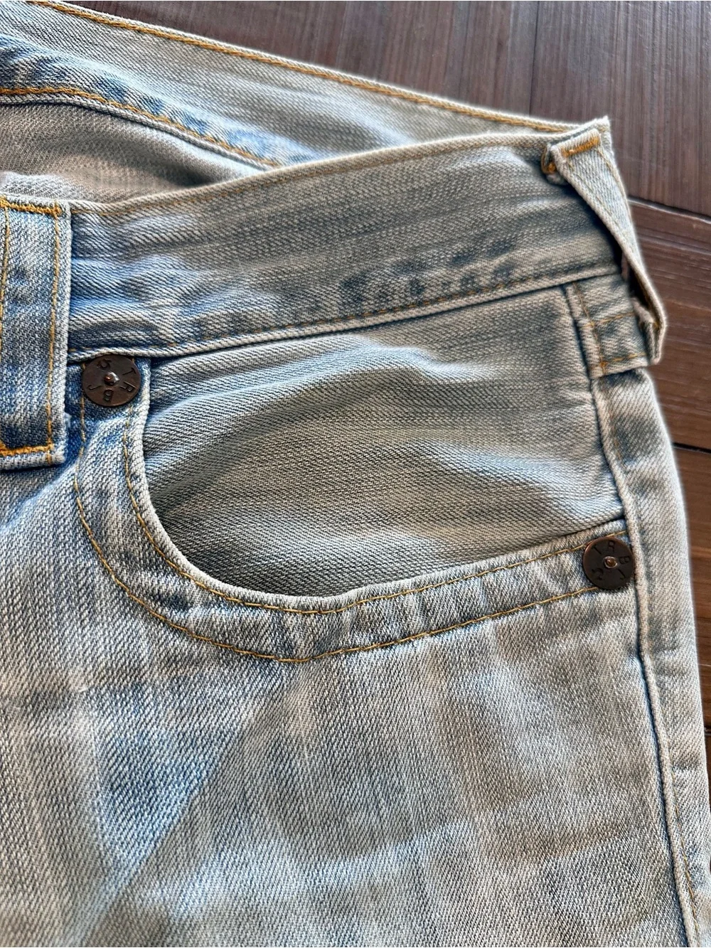True Religion Vintage Flare Jeans Brown Horseshoe Made in USA